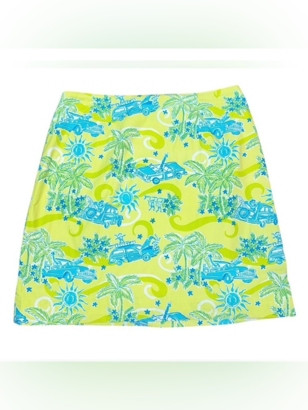 Lilly Pulitzer Skirt in Kelp Green “Cruisin” VTG Size: 8 - Picture 2 of 8
